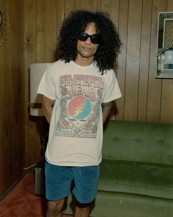 Junk Food Clothing Grateful Dead EST 1965 Flea Market Tee Vintage White