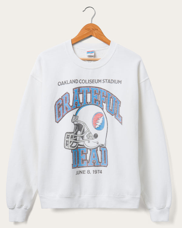 junk food clothing Grateful Dead Helmet Flea Market Fleece White
