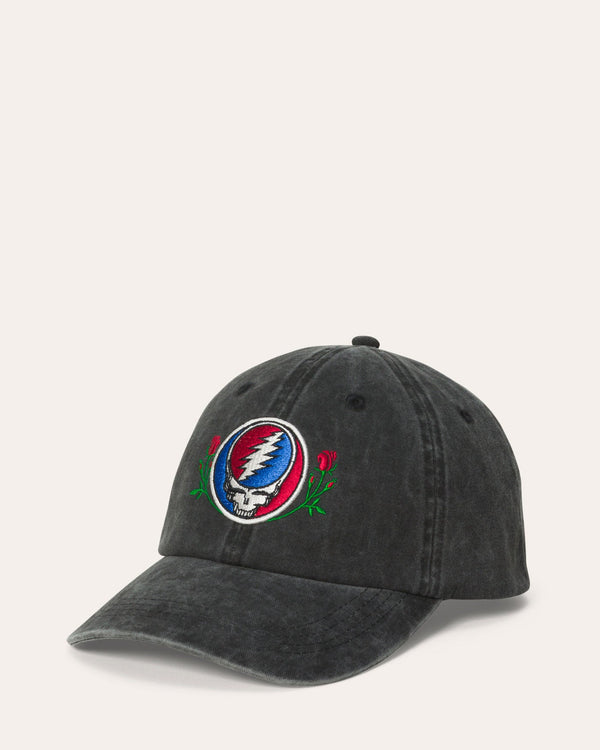 junk food clothing Grateful Dead Rose 90's Cap Vintage Black
