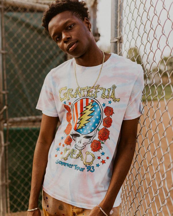 Junk Food Clothing Grateful Dead Summer Tour '93 Vintage Tee Tie Dye