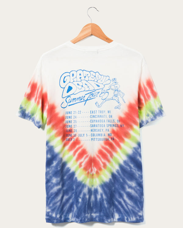Junk Food Clothing Grateful Dead Summer Tour Vintage Tee Tie Dye