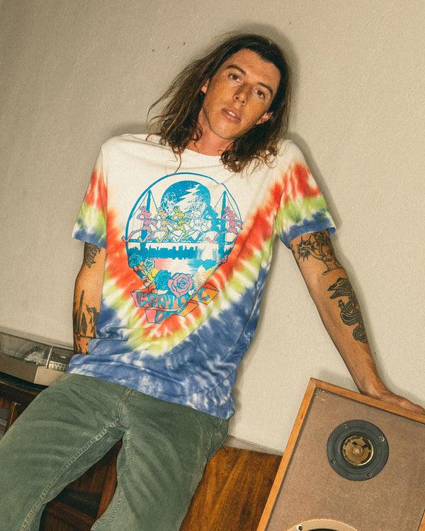 Junk Food Clothing Grateful Dead Summer Tour Vintage Tee Tie Dye