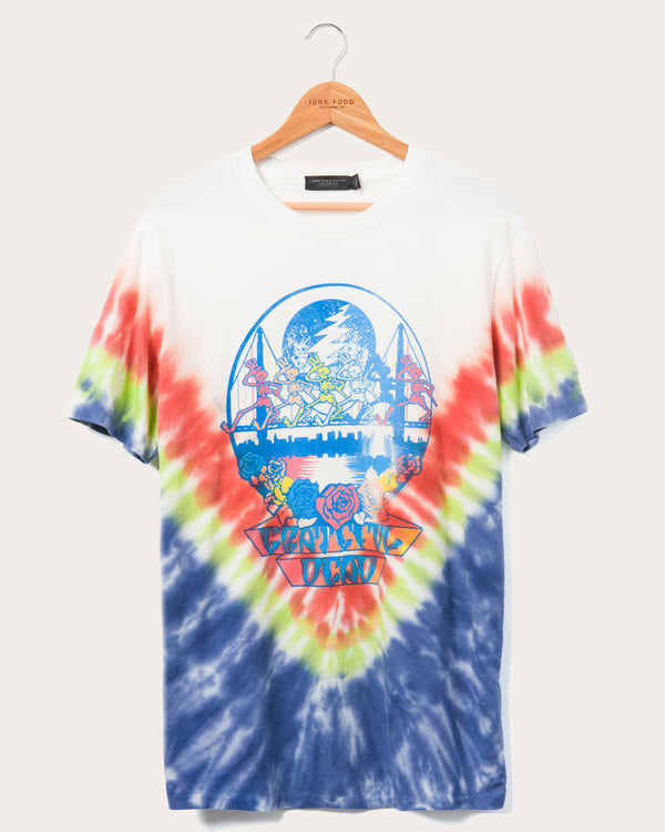 junk food clothing Grateful Dead Summer Tour Vintage Tee Tie Dye