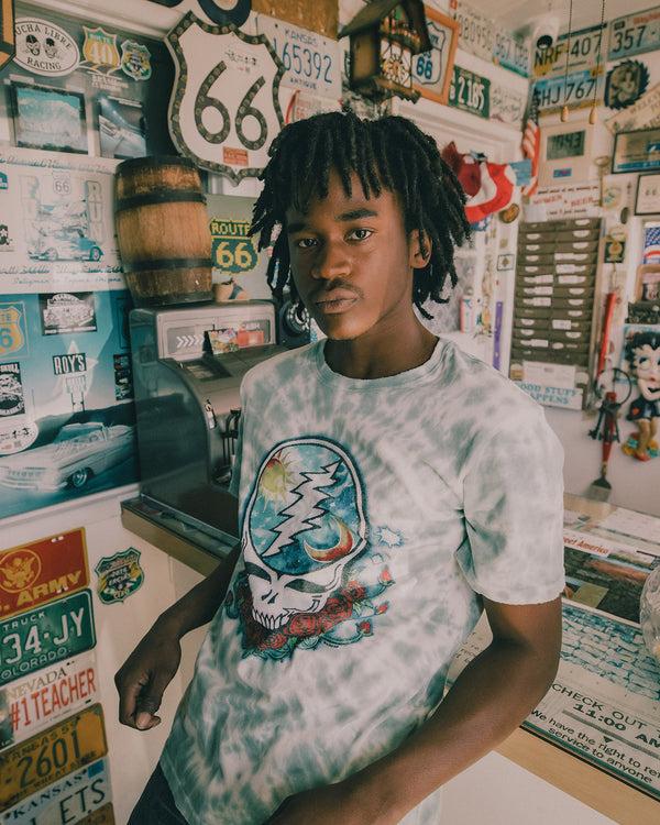 Junk Food Clothing Grateful Dead Sun Moon Vintage Tee Tie Dye