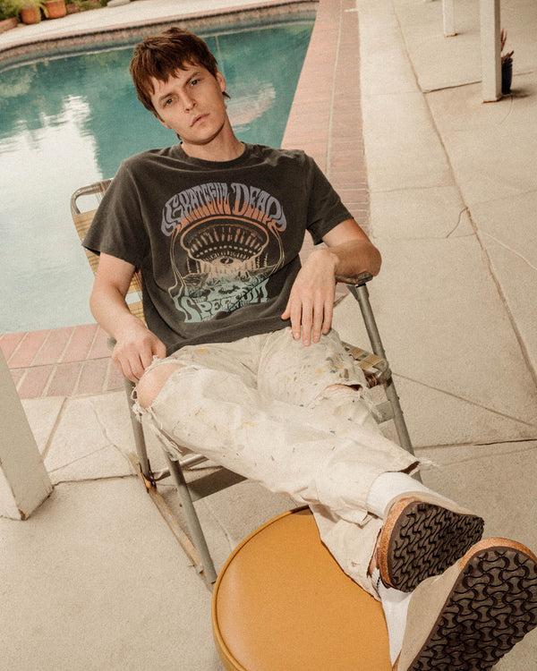 Junk Food Clothing Grateful Dead The Spectrum Vintage Tee Vintage Black