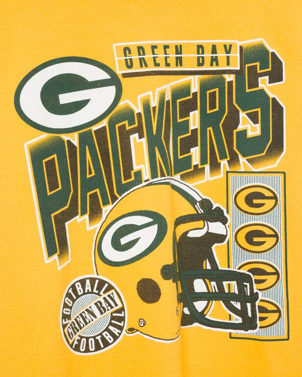Junk Food Clothing Green Bay Packers Checkdown Flea Market Tee Yellow