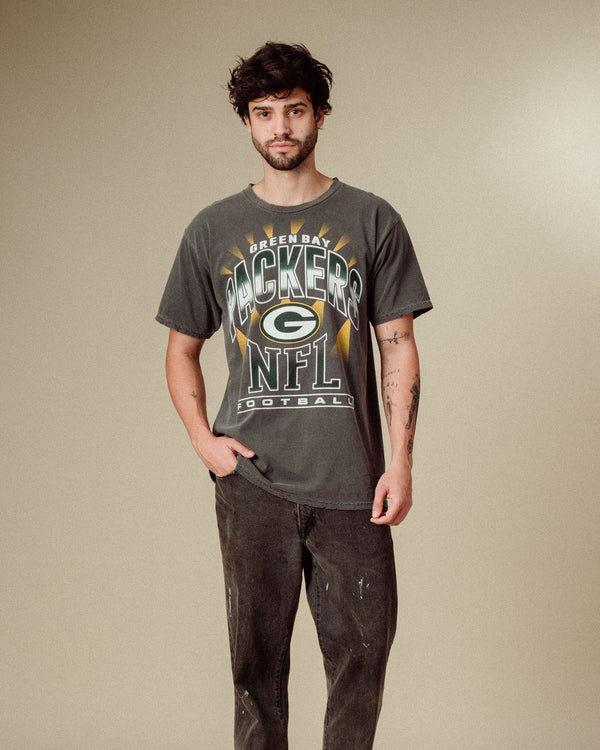 Junk Food Clothing Green Bay Packers Chrome Flea Market Tee Midnight