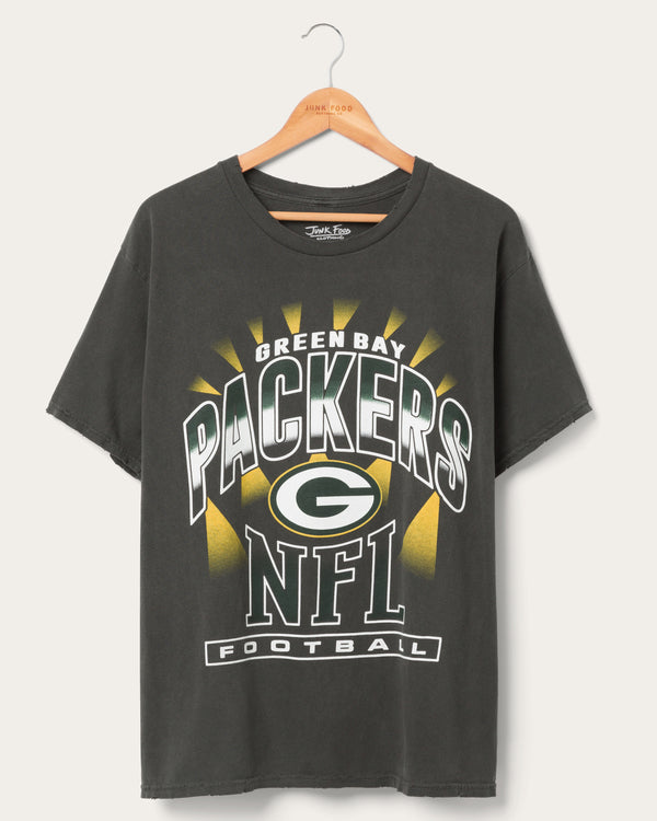 junk food clothing Green Bay Packers Chrome Flea Market Tee Midnight
