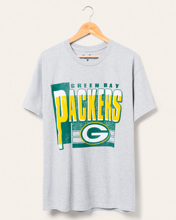 junk food clothing Green Bay Packers Complete Tee Heather Gray