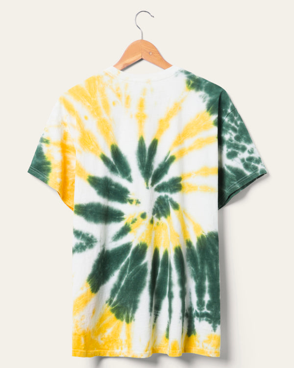 Junk Food Clothing Green Bay Packers Football Tie Dye Tee Tie Dye