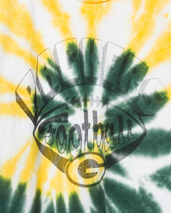 Junk Food Clothing Green Bay Packers Football Tie Dye Tee Tie Dye