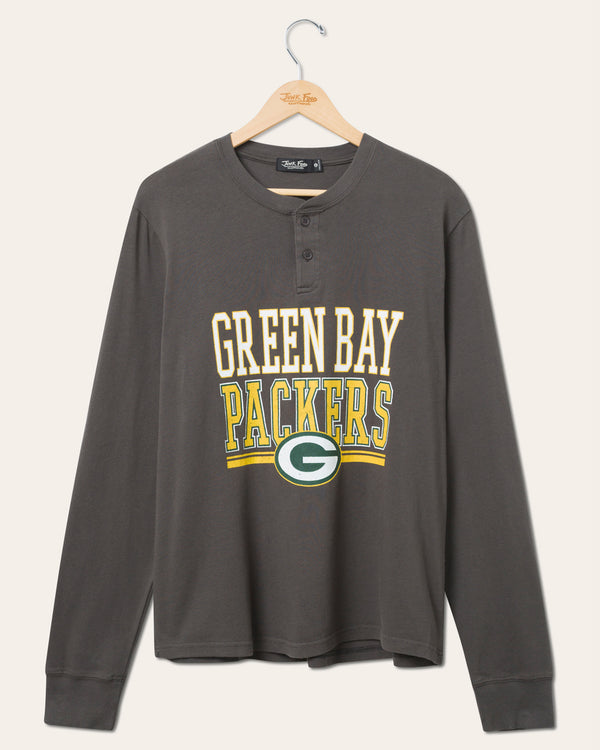 junk food clothing Green Bay Packers Long Sleeve Henley
