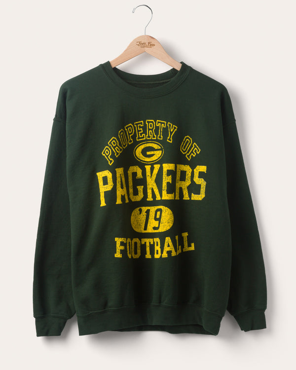 junk food clothing Green Bay Packers Property Flea Market Crew Fleece Dark Green