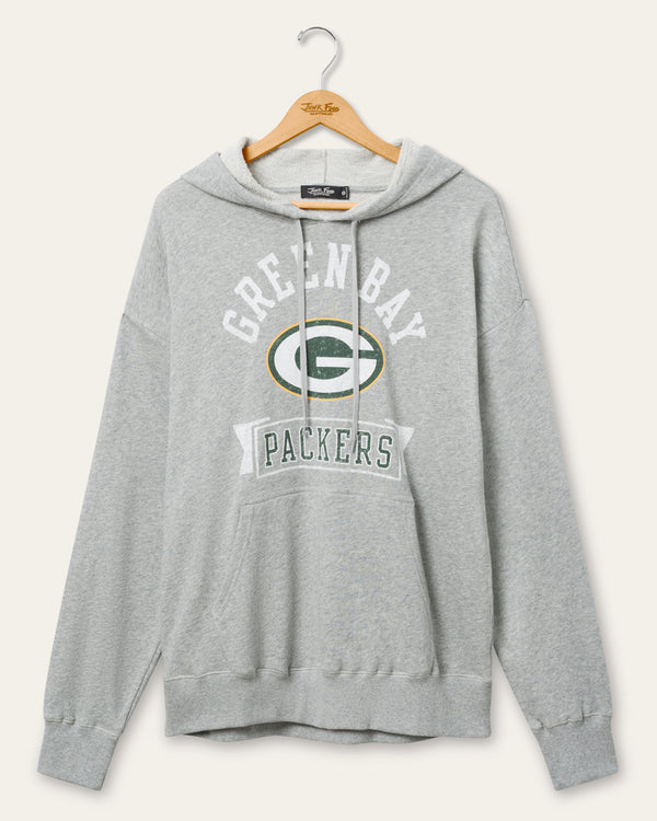 junk food clothing Green Bay Packers Scrimmage Hoodie Heather Grey