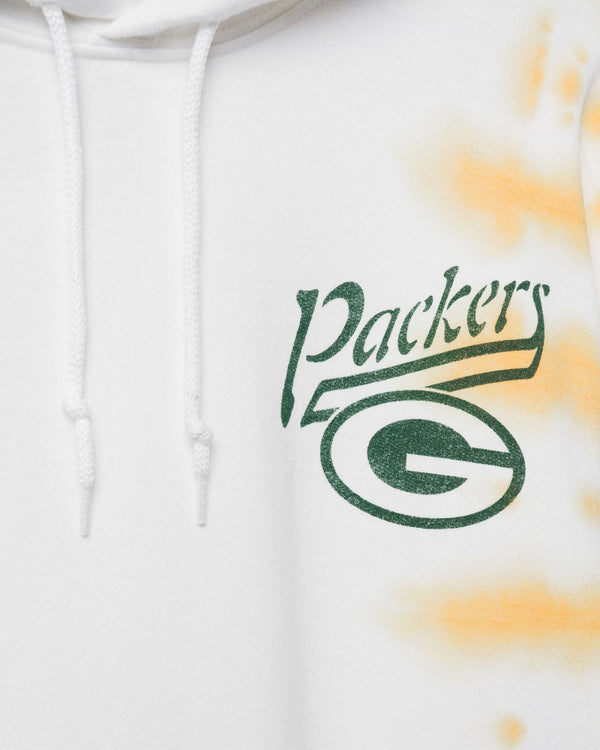 Junk Food Clothing Green Bay Packers Stitch Tie Dye Hoodie Tie Dye