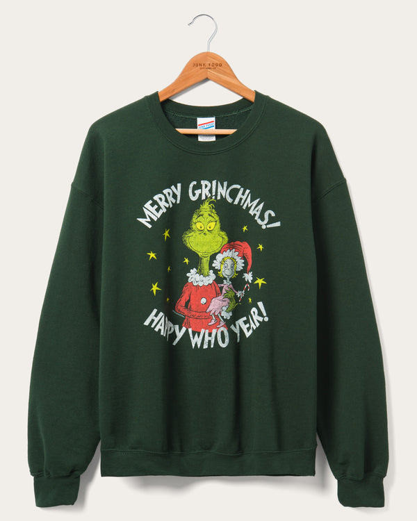 junk food clothing Grinch Merry Grinchmas Flea Market Fleece Irish Green