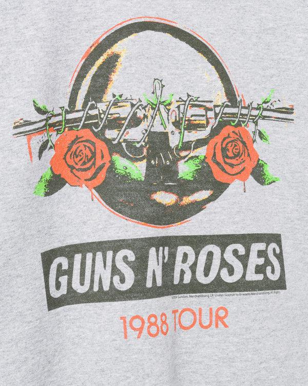 Junk Food Clothing Guns N' Roses 1988 Tour Flea Market Fleece Heather Grey