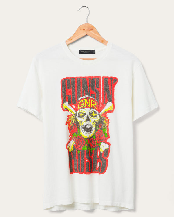 junk food clothing Guns N' Roses American Tour Vintage Tee Vintage White
