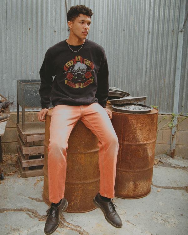 Junk Food Clothing Guns N' Roses Appetite For Destruction Flea Market Fleece Black