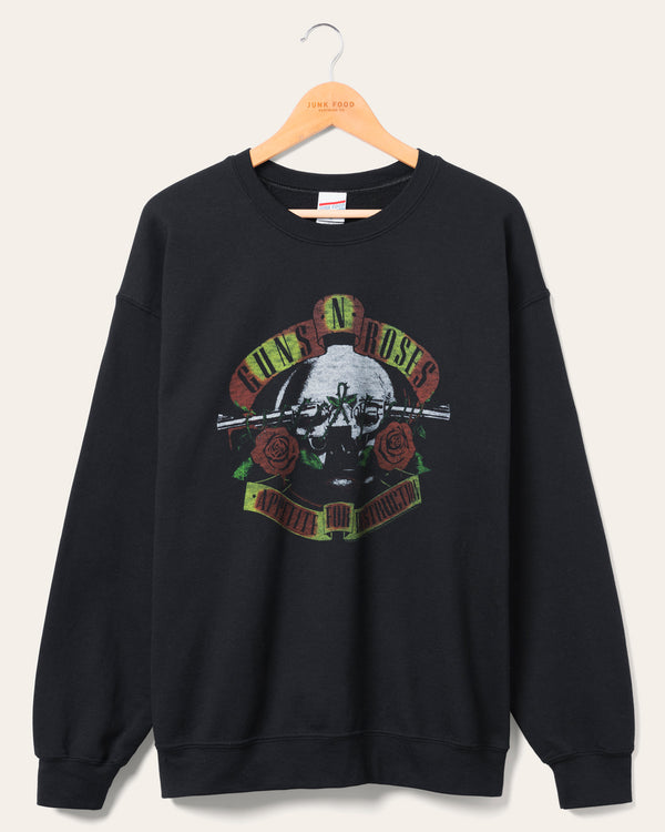 junk food clothing Guns N' Roses Appetite For Destruction Flea Market Fleece Black