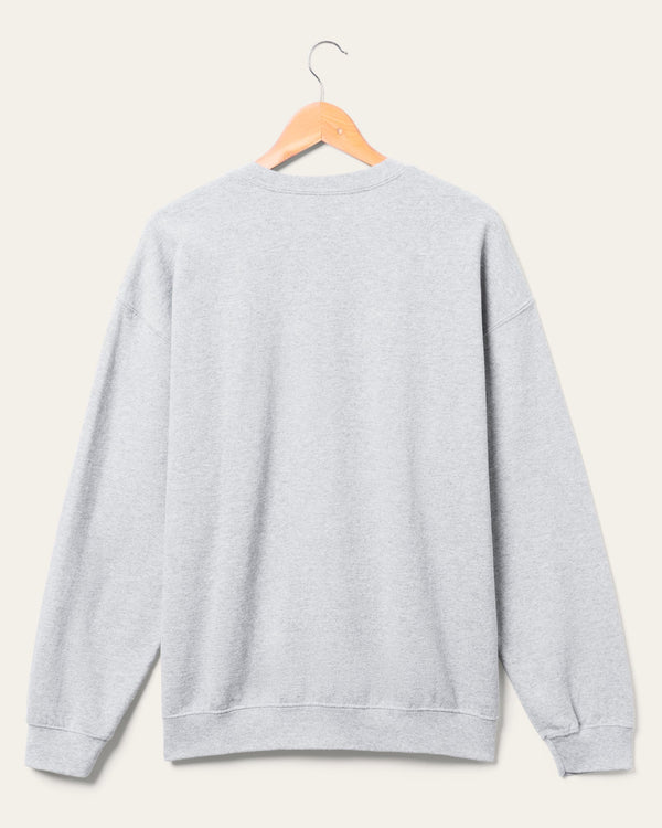 Junk Food Clothing Heat Backcourt Crew Fleece Heather Gray