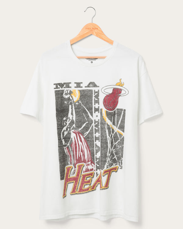 junk food clothing Heat Jump Shot Short Sleeve Tee White