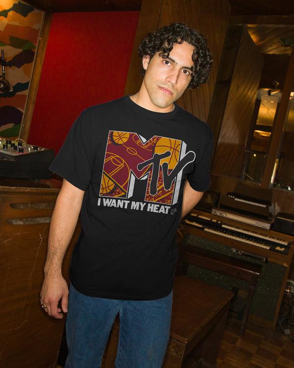 Junk Food Clothing Heat X MTV I Want My Fan Tee Black