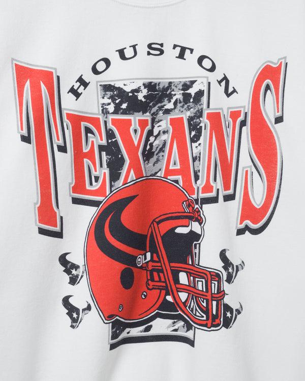 Junk Food Clothing Houston Texans Conversion Flea Market Crew Fleece White