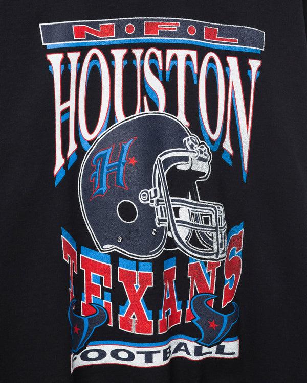 Junk Food Clothing Houston Texans Helmet Flea Market Crew Fleece Black