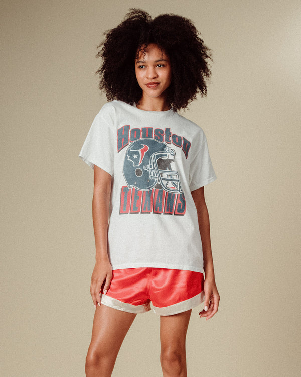 Junk Food Clothing Houston Texans Throwback Flea Market Tee White