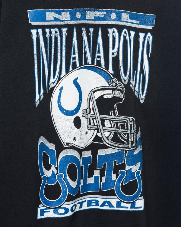 Junk Food Clothing Indianapolis Colts Helmet Flea Market Crew Fleece Black