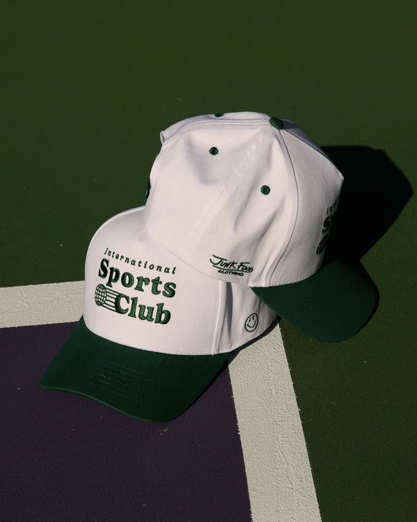 Junk Food Clothing International Sports Club Hat White/Green