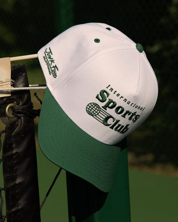 Junk Food Clothing International Sports Club Hat White/Green