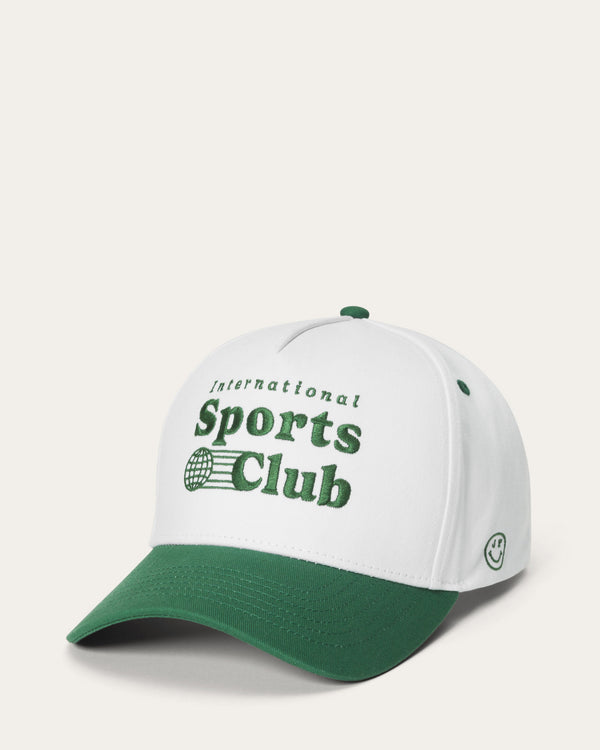 junk food clothing International Sports Club Hat White/Green