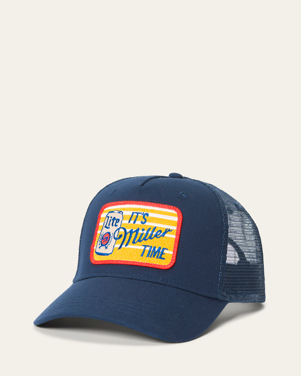 junk food clothing It's Miller Time Trucker Hat Navy junk food clothing It's Miller Time Trucker Hat Navy