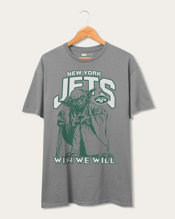 junk food clothing Jets Star Wars��� Yoda��� Win We Will Tee Graphite