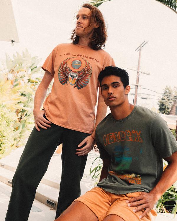 Junk Food Clothing Jimi Hendrix Next To Your Fire Vintage Tee Kalamata