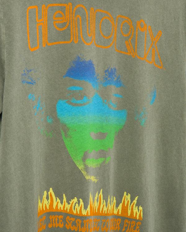 Junk Food Clothing Jimi Hendrix Next To Your Fire Vintage Tee Kalamata