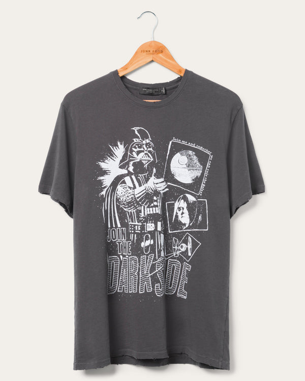 junk food clothing Join The Dark Side Vintage Tee Vintage Black