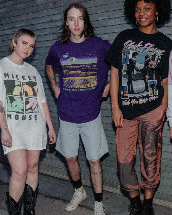 Junk Food Clothing Area 51 Flea Market Tee Purple