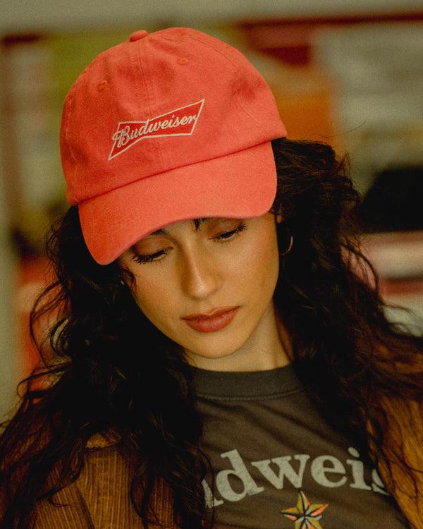 Junk Food Clothing Budweiser Logo 90's Cap Red
