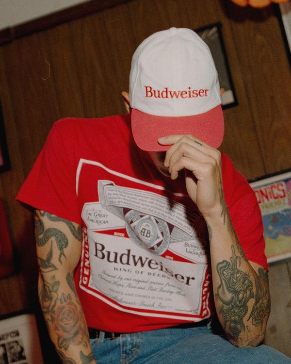 Junk Food Clothing Budweiser Two-Tone Hat White