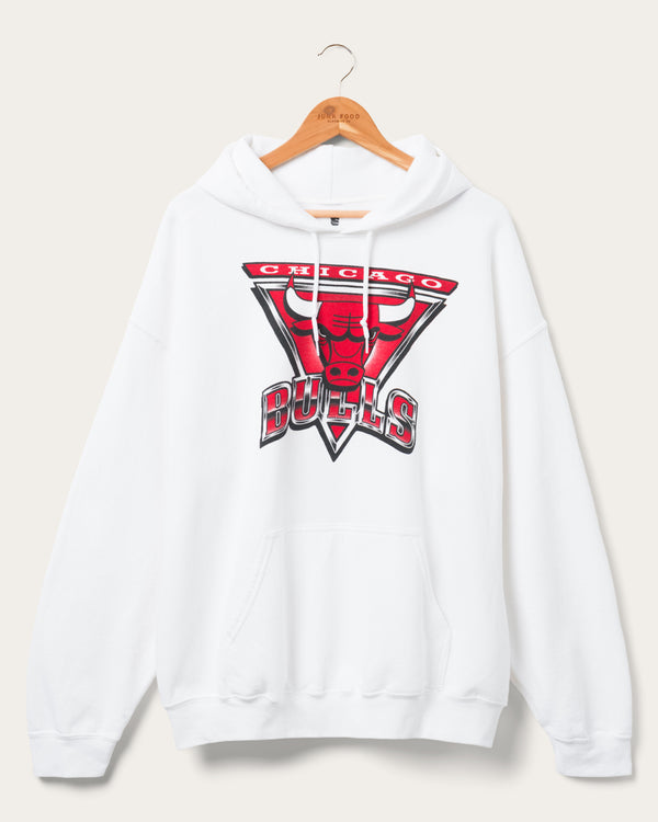 junk food clothing Bulls Triangle Hoodie White