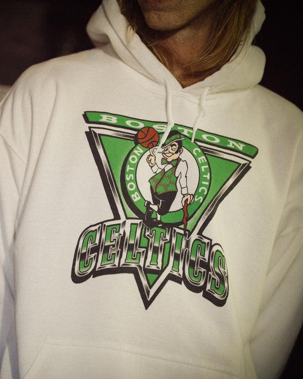 Junk Food Clothing Celtics Triangle Hoodie White