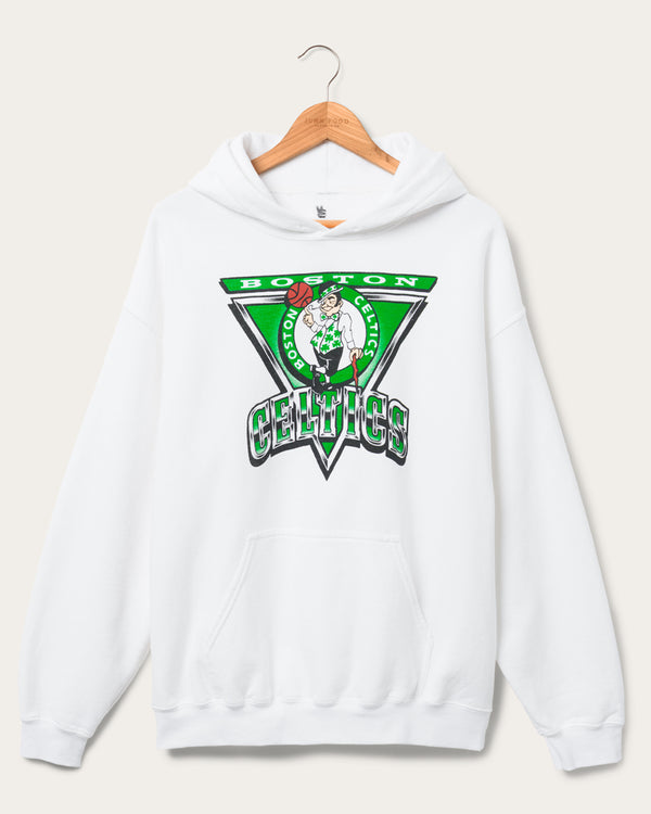 junk food clothing Celtics Triangle Hoodie White