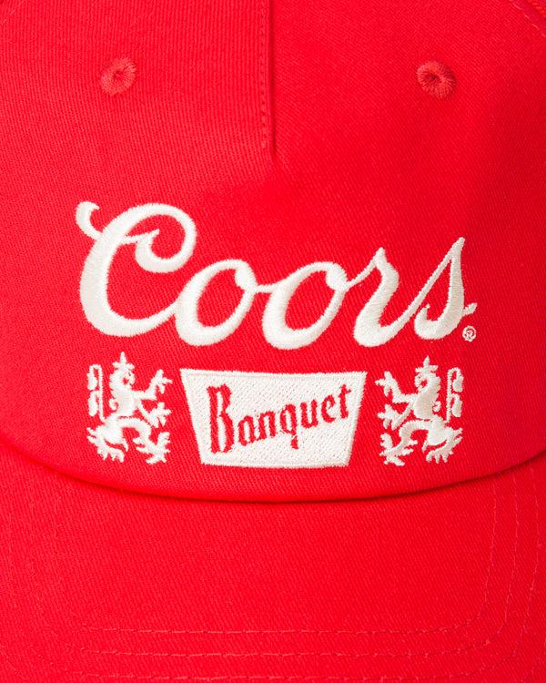 Junk Food Clothing Coors Banquet 5 Panel Hat Red