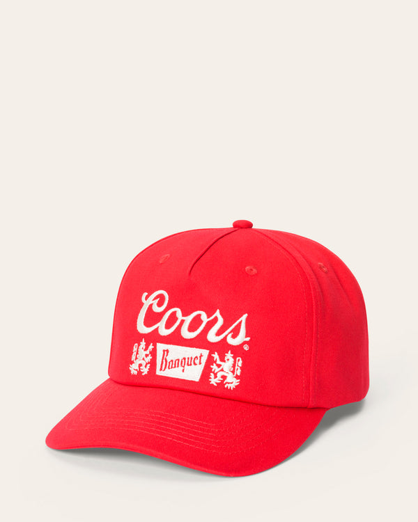 junk food clothing Coors Banquet 5 Panel Hat Red