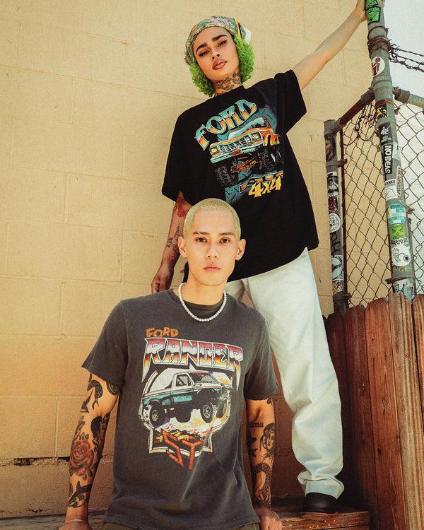 Junk Food Clothing Ford 4X4 Flea Market Tee Black