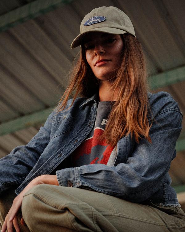 Junk Food Clothing Ford Logo 90's Cap Camel