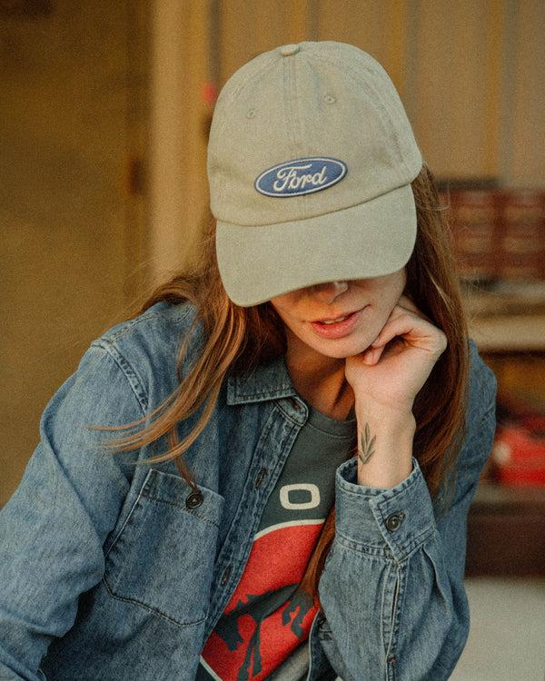 Junk Food Clothing Ford Logo 90's Cap Camel